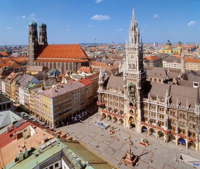 View of Marienplatz by Unbekannt Unbekannt